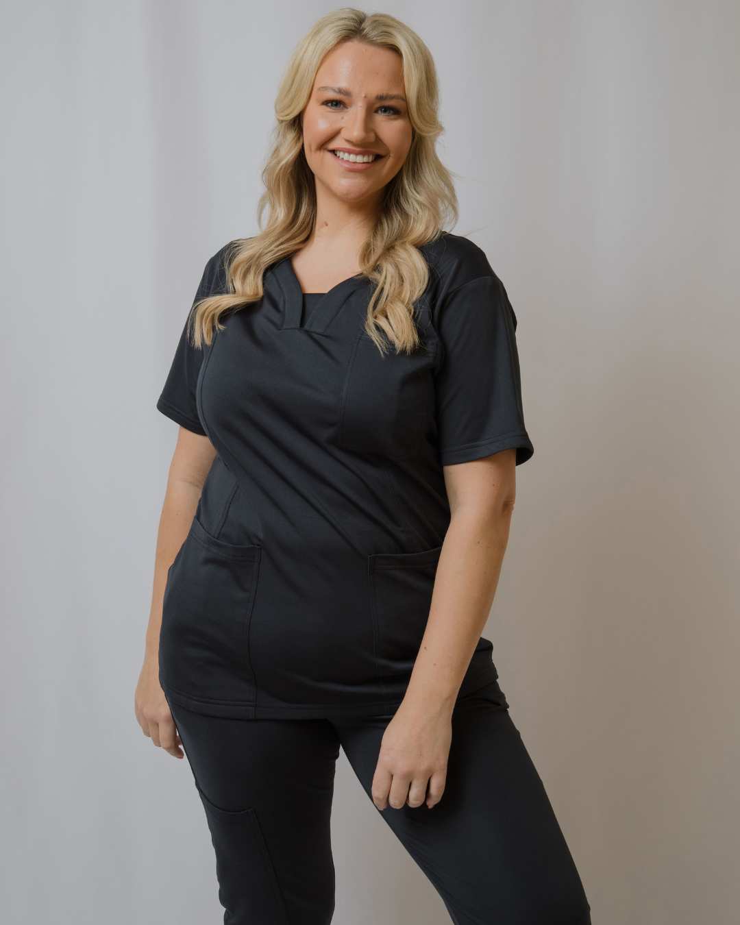 Natasha Ultimate Comfort Fleece-Lined Scrub Top