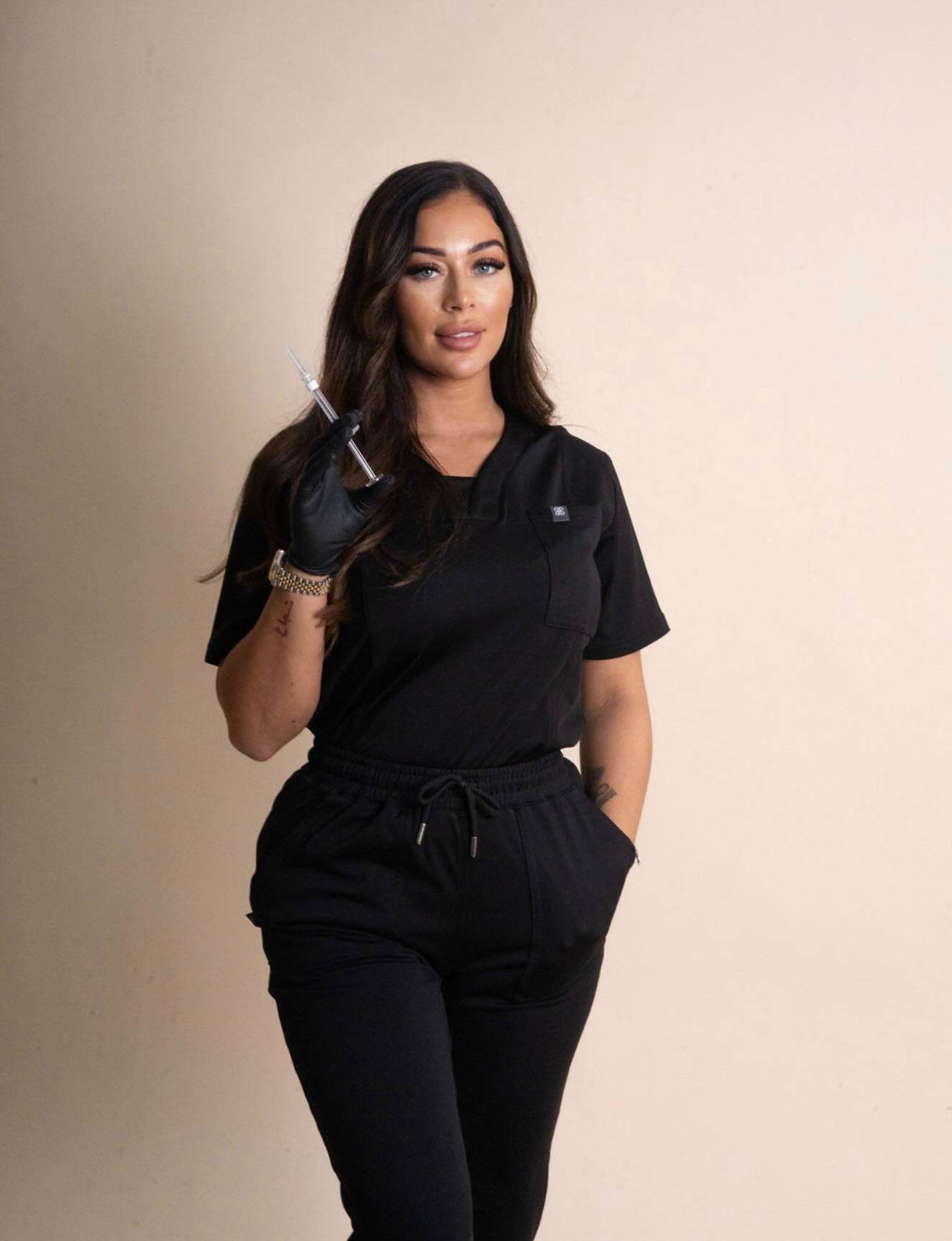 Natasha Ultimate Comfort Fleece-Lined Scrub Top