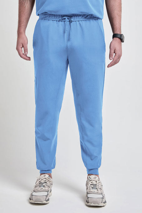 Ceil Blue Men's Jogger Scrub Pants