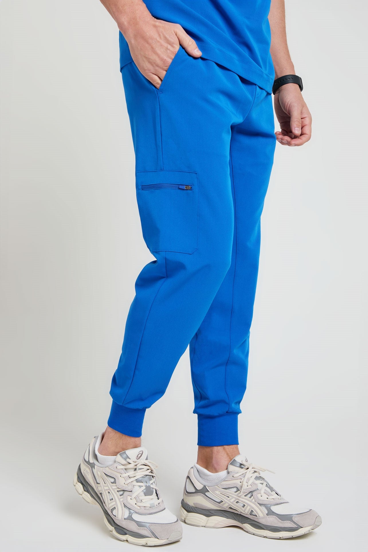 Men's Royal Blue Jogger Scrub Pants