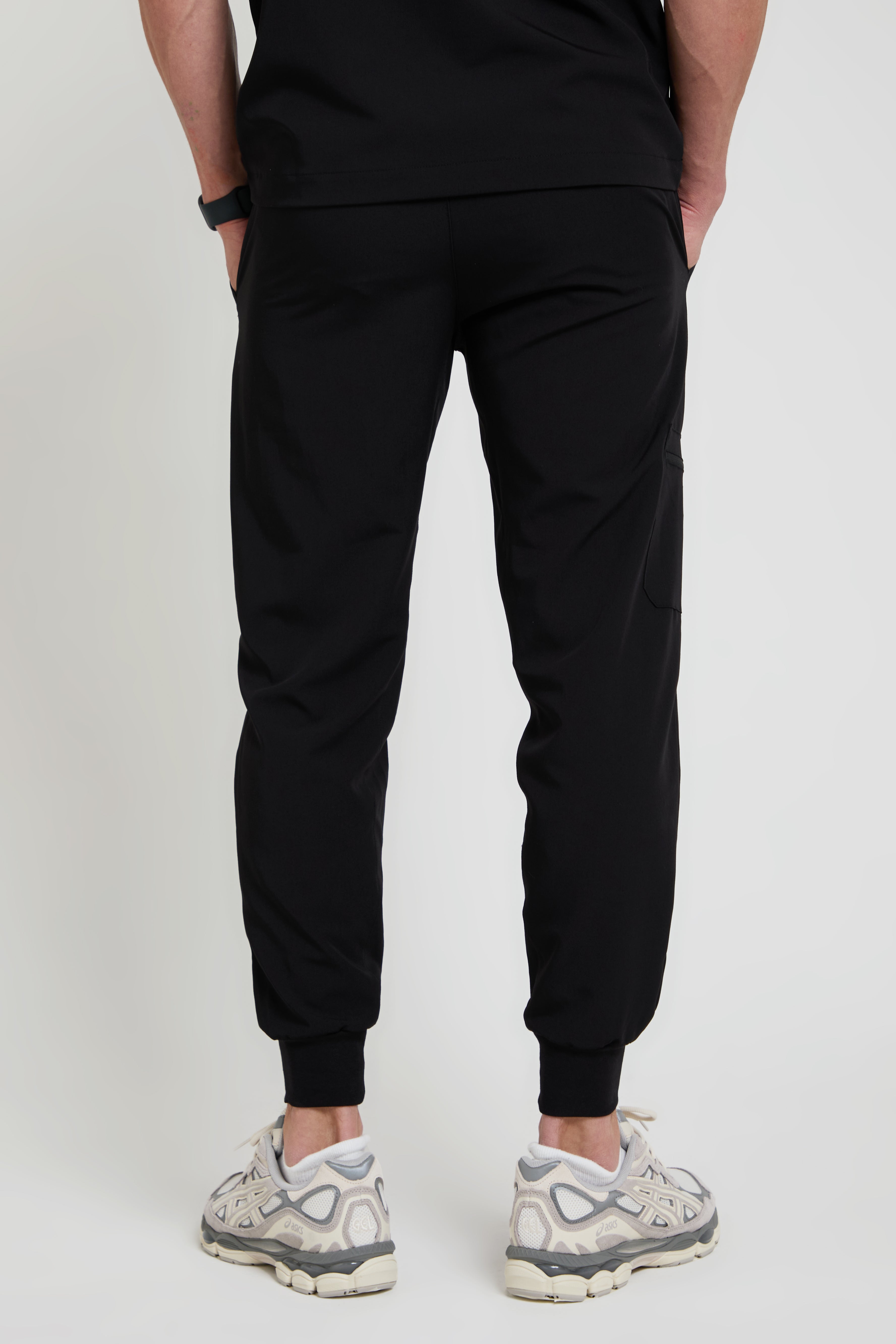 Men's Black Jogger Scrub Pants