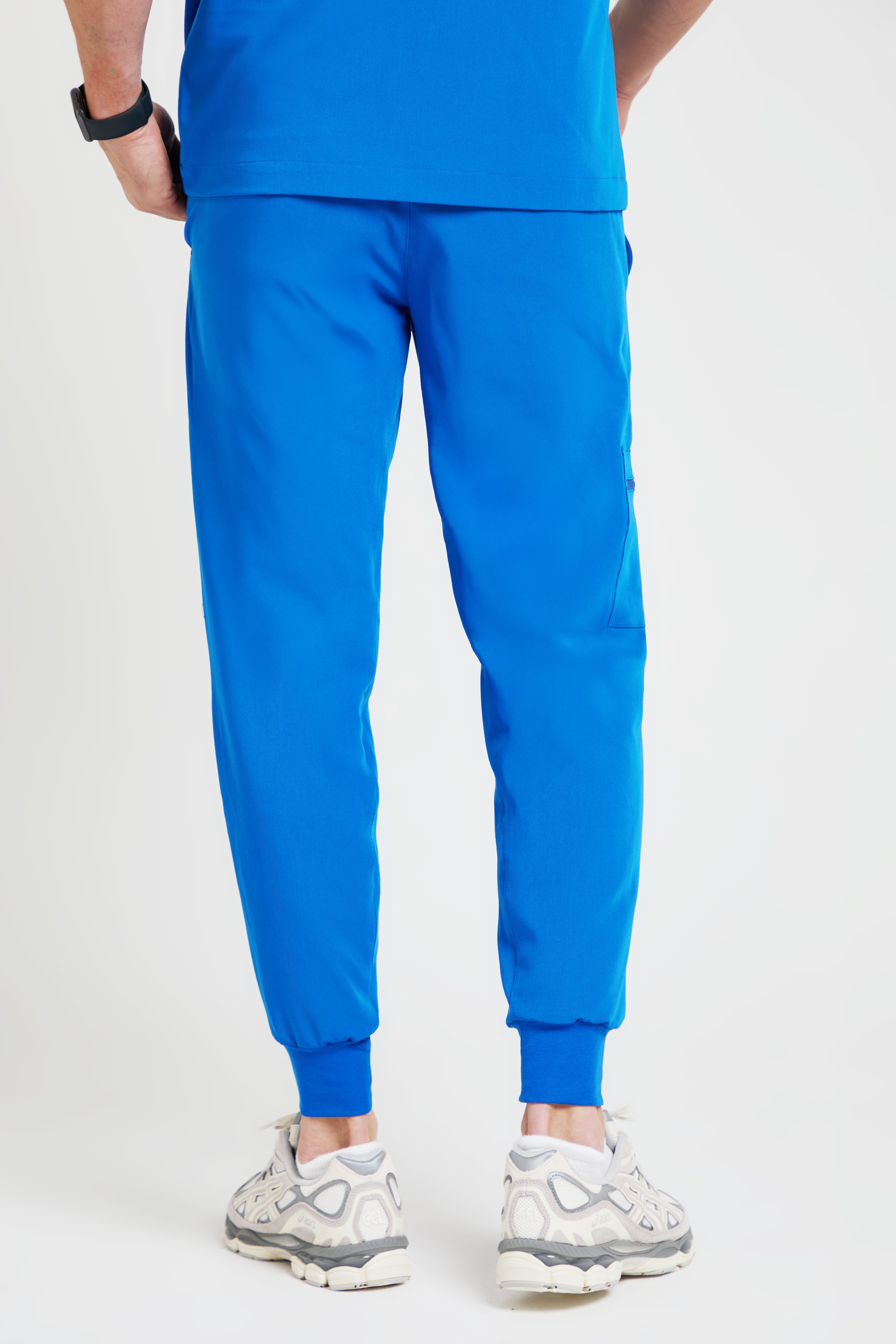 Men's Royal Blue Jogger Scrub Pants