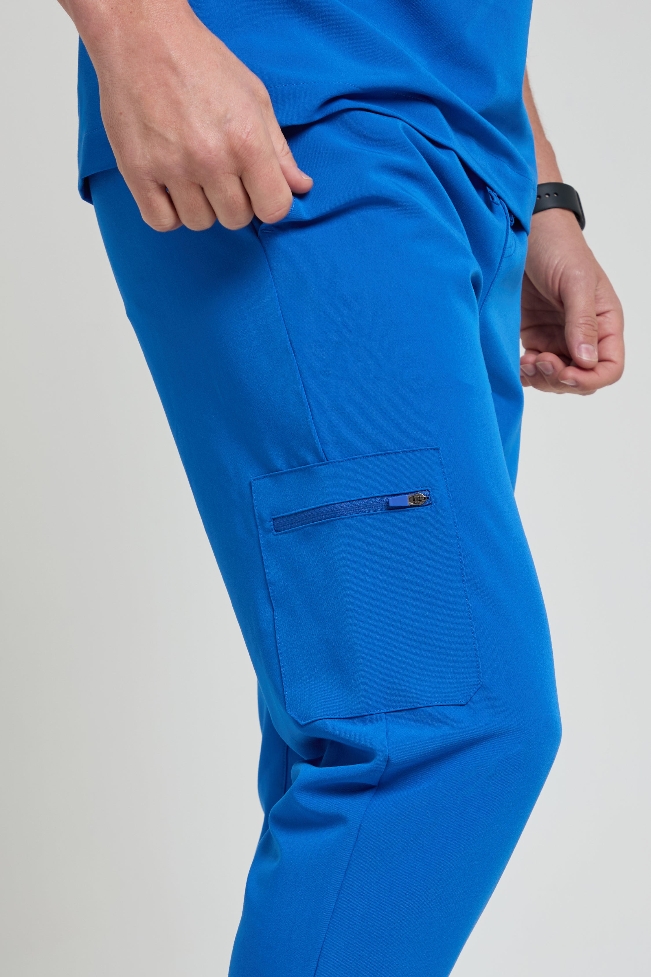 Men's Royal Blue Jogger Scrub Pants