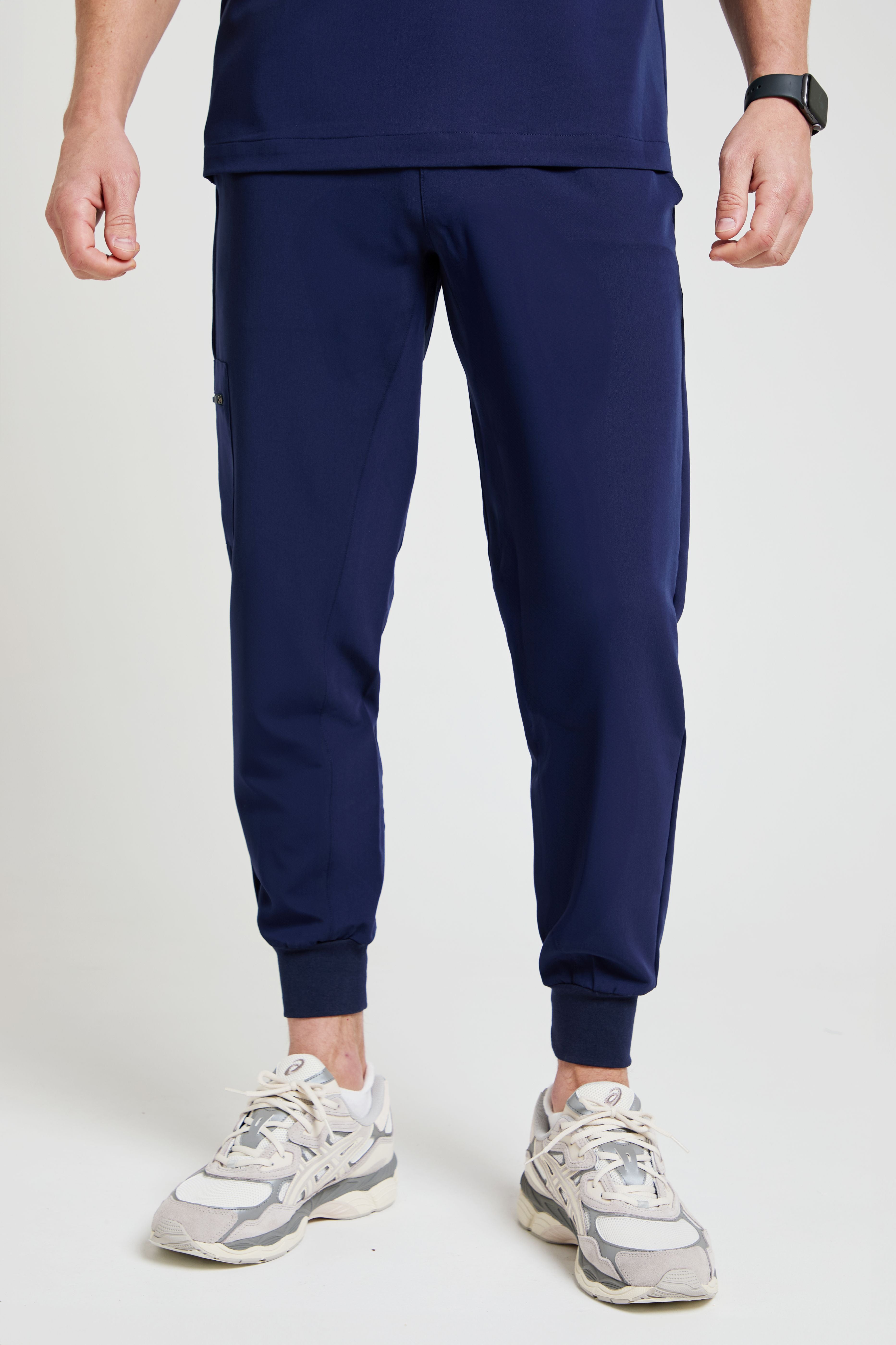 Navy Men's Jogger Scrub Pants