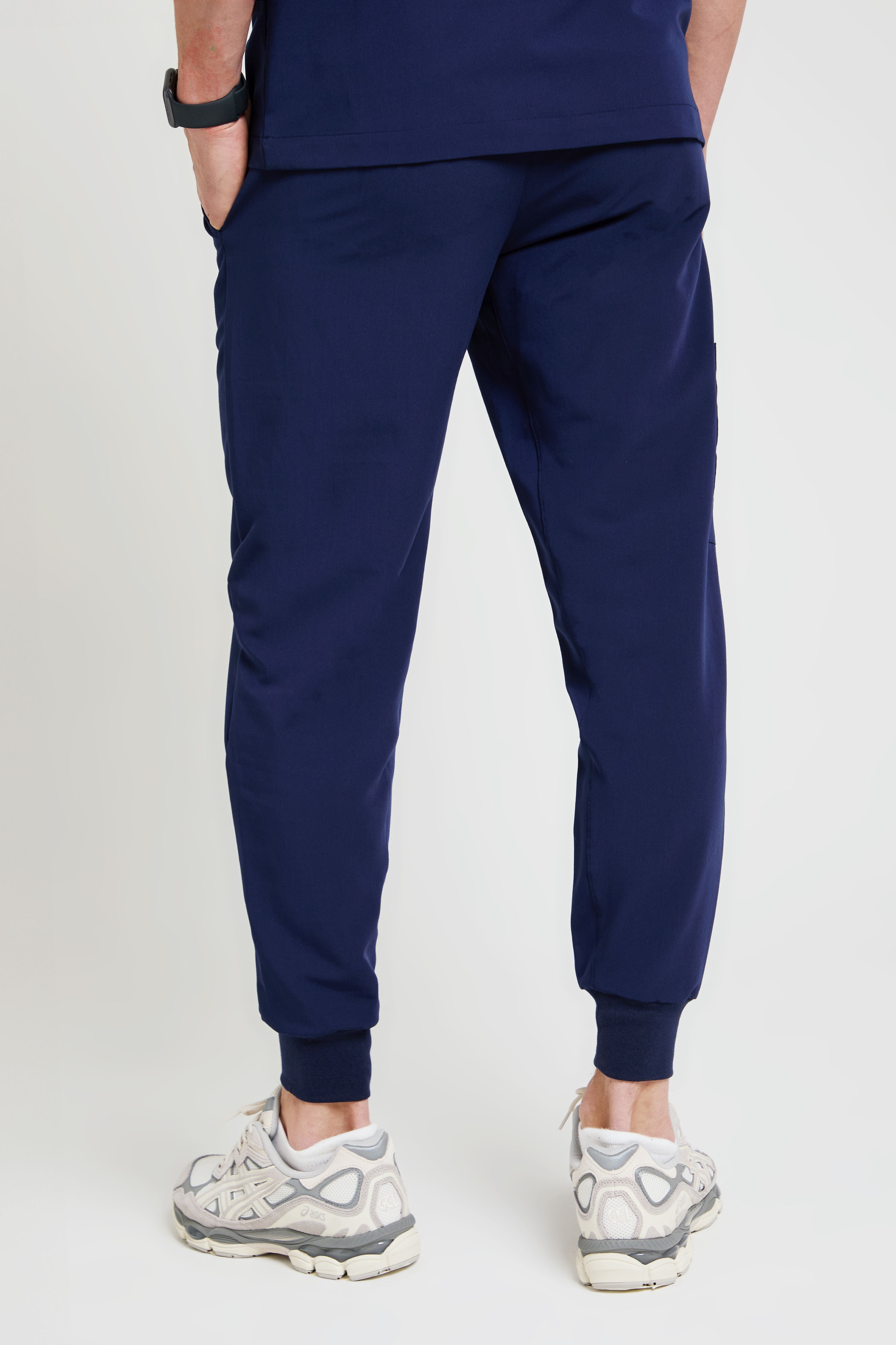 Navy Men's Jogger Scrub Pants