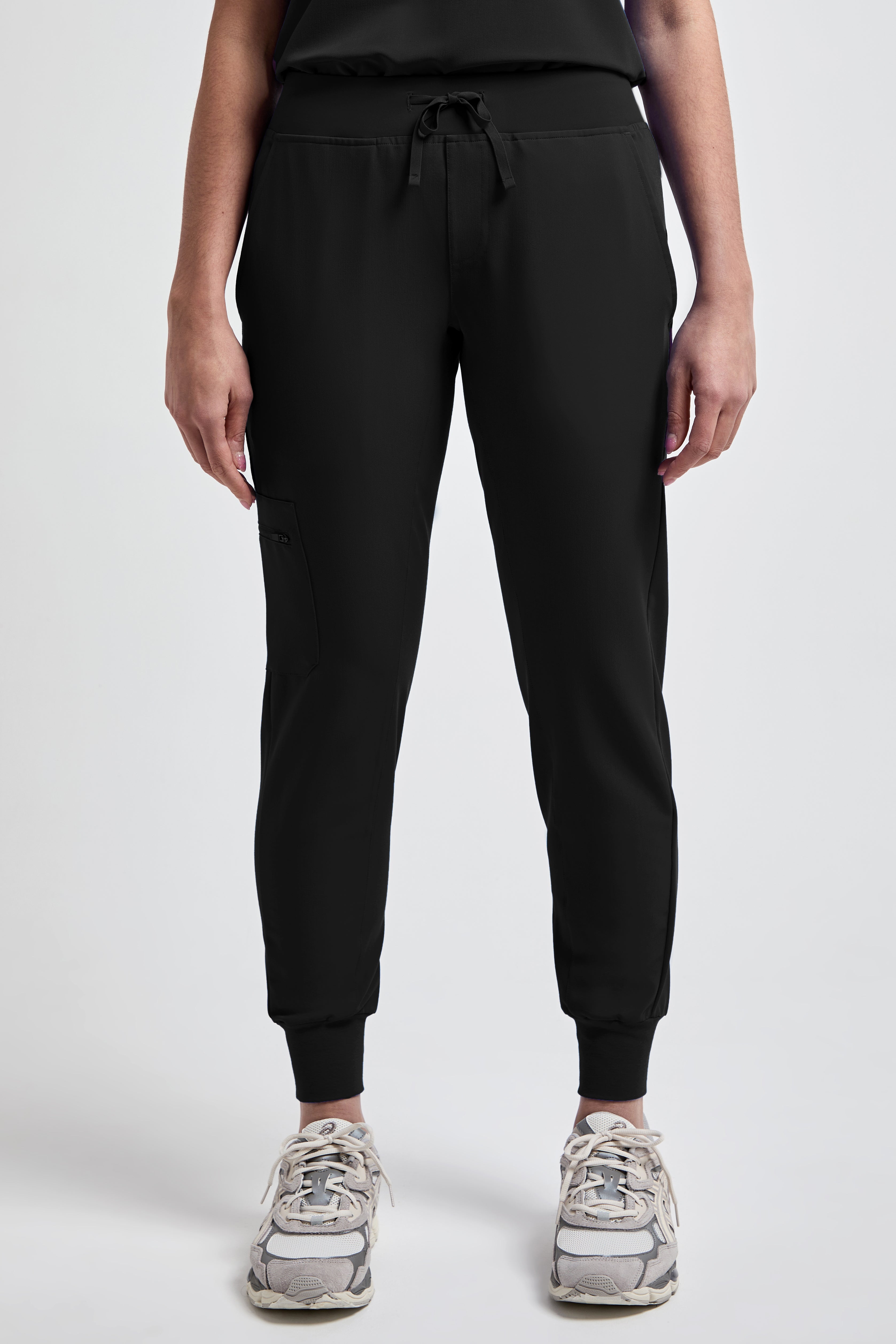 Women's Black Jogger Scrub Pants