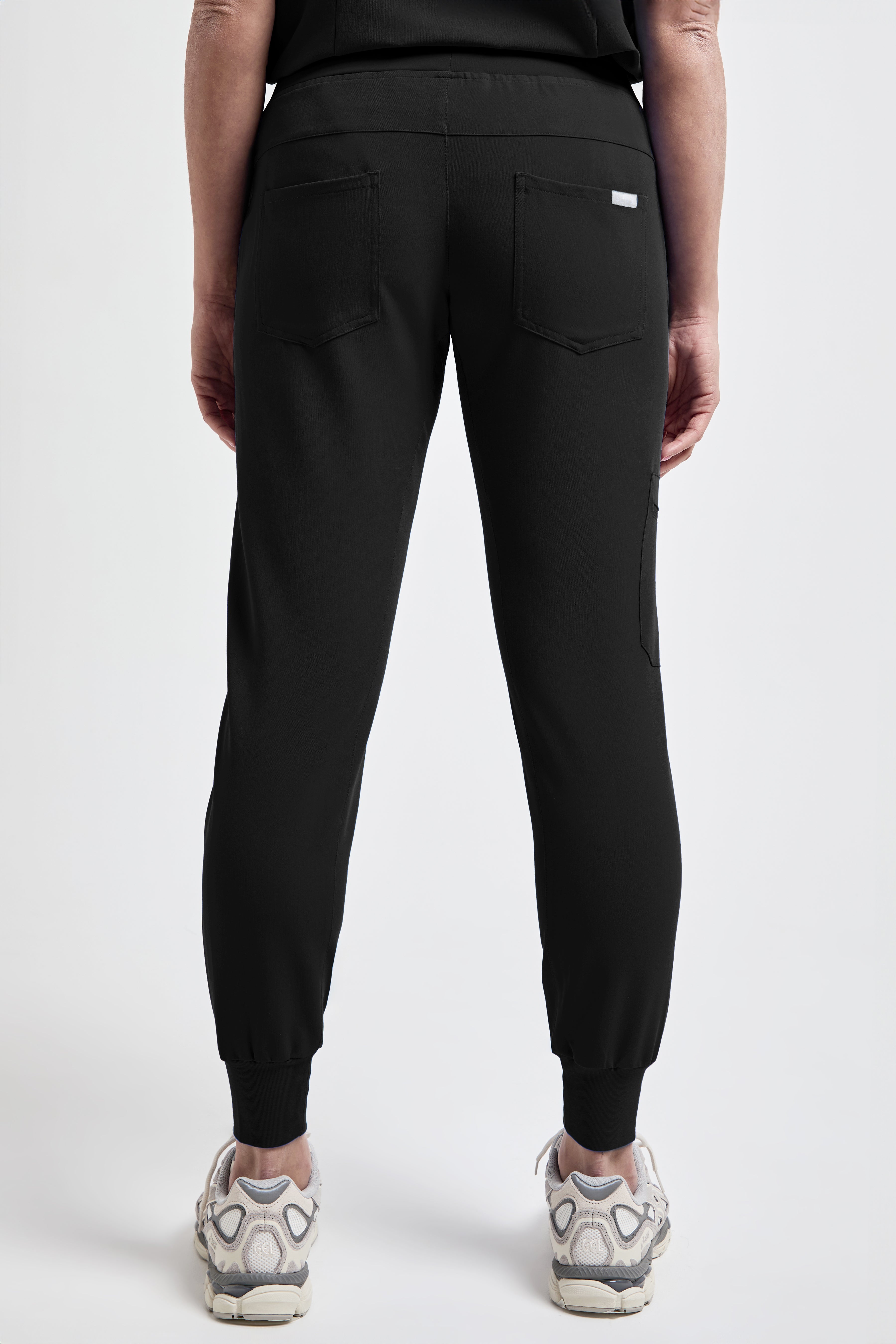 Women's Black Jogger Scrub Pants