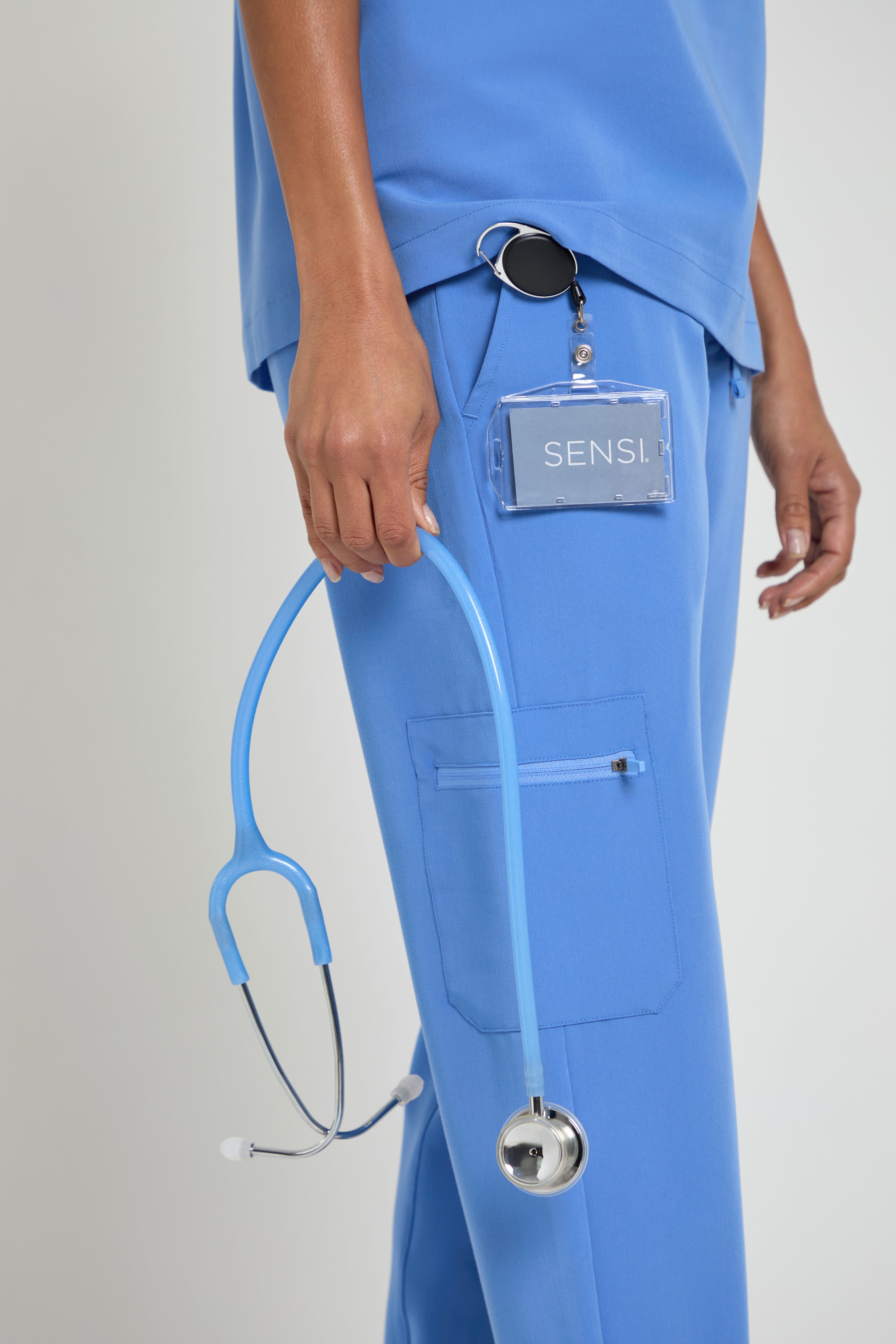 Women's Ceil Blue Jogger Scrub Pants