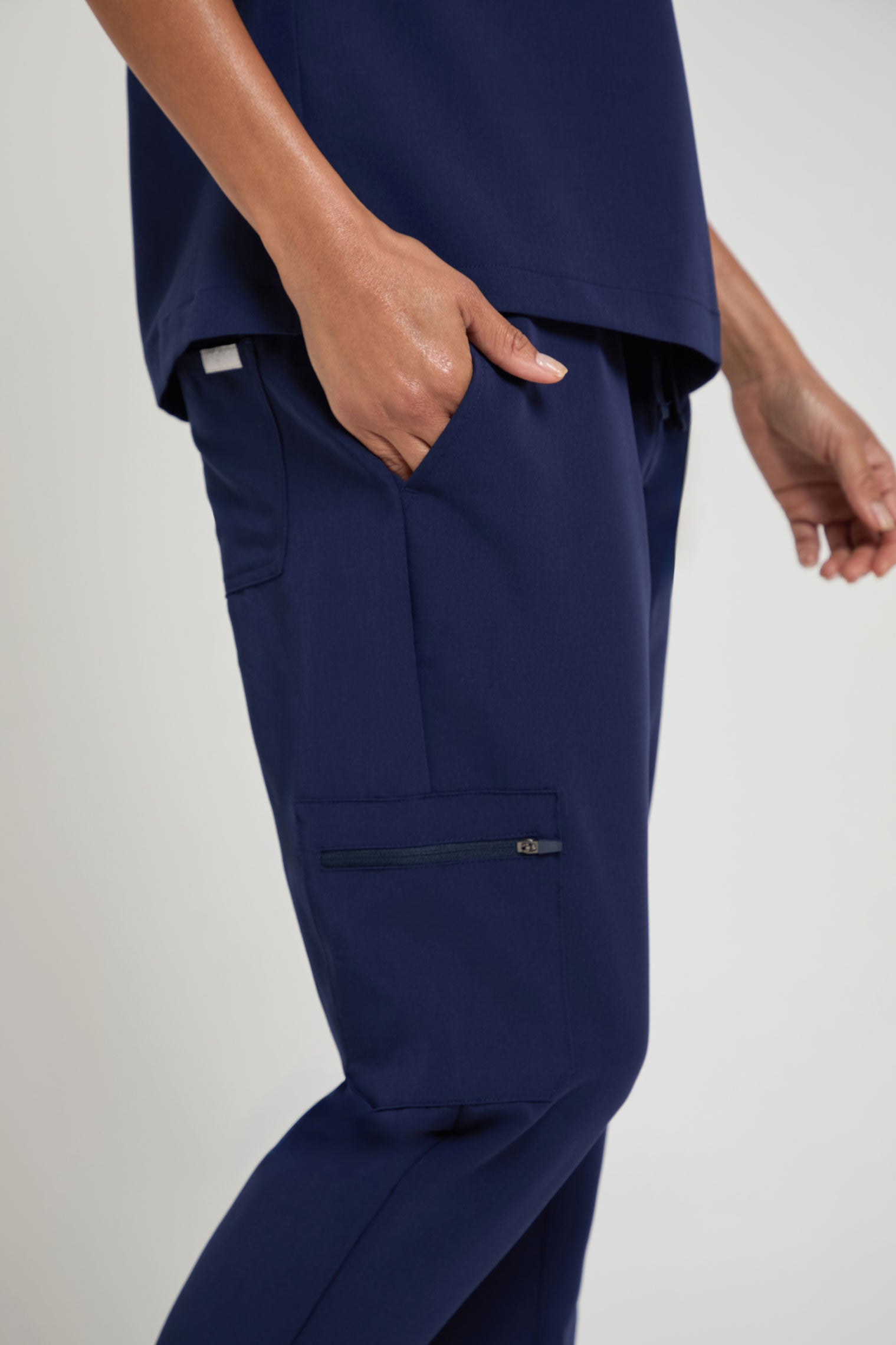 Navy Women's Jogger Scrub Pants